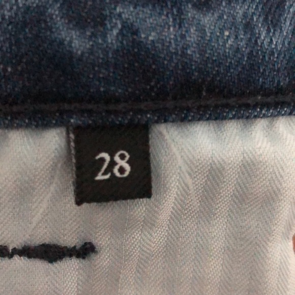 7 for all mankind the high waist skinny jeans blue 28 - Picture 9 of 10